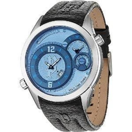Kello - Poliisi - R1451233002 - Kvartsi - Analoginen - Sininen Nahka