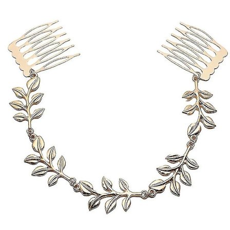 Græsk Gudinde Pandebånd Arm Manschet Bryllups Smykker Sæt Romersk Laurel Blad Gren Krone