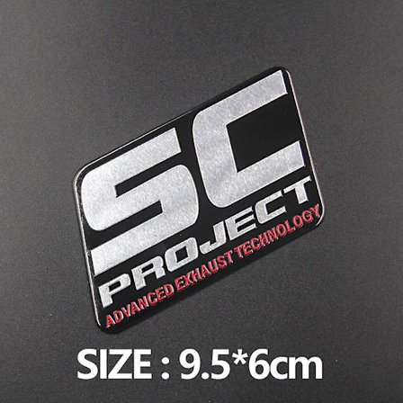 Alumiiniset moottoripyörän pakoputkitarroja Yoshimura Honda Yamaha Suzuki Kawasaki pakoputken äänenvaimentimen tarroihin - Tarrat ja tarrat