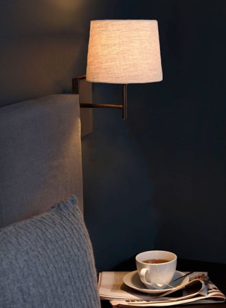 Saga vegglampe - matt sort