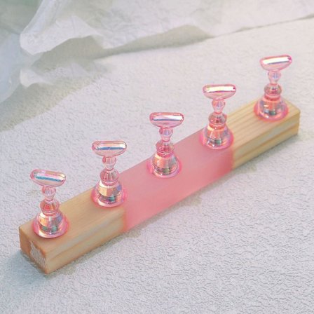 Log Nail Stand Nail Art Practice Base ROSA
