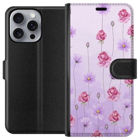 Kompatibel Tegnebogsetui til Apple iPhone 16 Pro Max Petal Reverie Lilac Mist