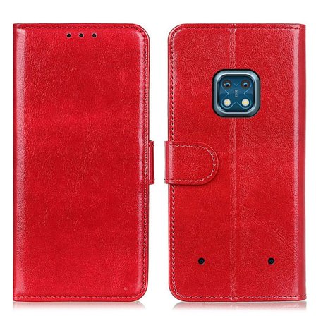 Nokia XR20 Fodral Crazy Horse Läder Röd