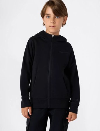 Champion Full Zip Hoodie Sweatshirt - Black - 114-119