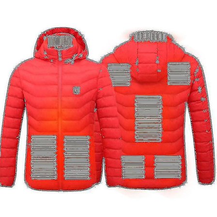 Oppvarmet jakke, Varm elektrisk varmejakke for utendørs bruk om vinteren, 8 varmesoner Z