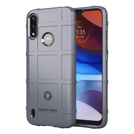 Rugged Shield Etui Motorola Moto E7 Power - Grå Silver grey