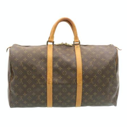 Louis Vuitton Vintage, Pre-owned Canvas Keepall Bruin, Dames, Maat:ONE Size