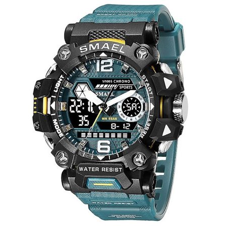 Smael 8072 män vattentäta klockor Janpenese Quartz Chronograph Heavy-duty Watch Herr Alarm Elektroniskt armbandsur Reloj De Hombre