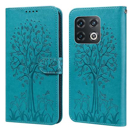 For OnePlus 10 Pro 5G Hjortemagnetisk Flip Cover Stativ Lommebok Full-Body Beskyttende Etui