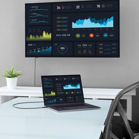 StarTech USB-C to DVI Cable - 6 ft / 2m - 1080p - 1920x1200 - USB-C DVI Monitor Cable - USB C Cable - Computer Monitor Cable (CDP2DVIMM2MB) - USB /