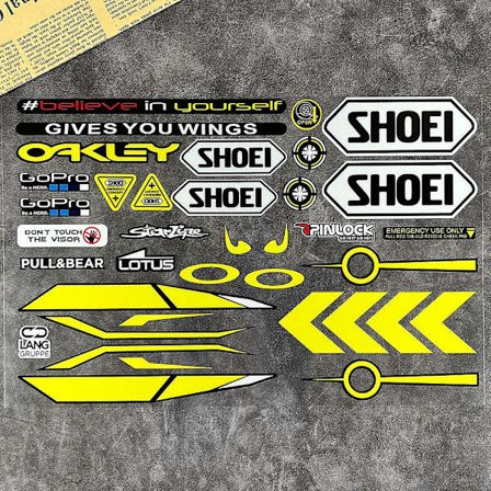 Reflekterende Hjelm Klistremerke Visir Vindskjerm Glass Moto Gp Linse Dekaler Racing Motorsykkel Tilbehør Bil Sykkel For Shoei Hjc Kyt - Dekaler & 