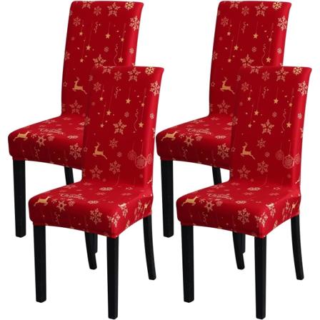 6-pakks Jule Stolseter Dekorative Klassisk Stretch Avtakbar