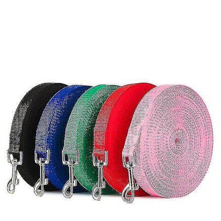 50 m hundkoppel, utomhus spårkoppel för stora hundar svart 1,5 m * 2 cm