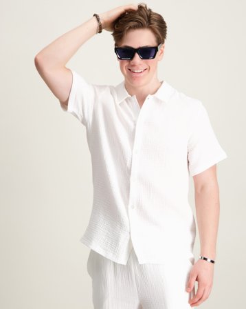 RYVLS Leo Structure Pique Hvid Poloshirts Dreng - Kids Brand Store