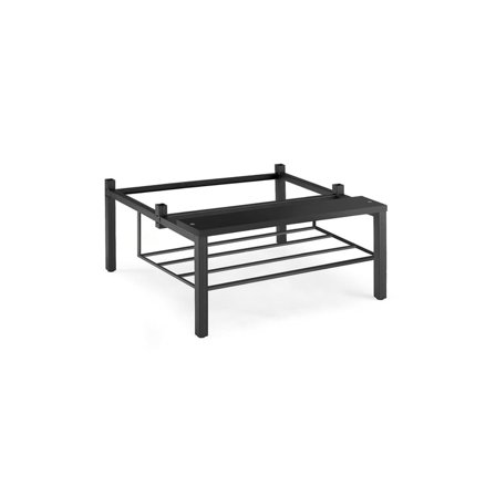 Benkestativ med skohylle til garderobeskap, 600 mm, svart