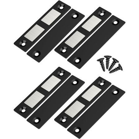 Pakke med ultratynde magnetiske dørlåse, stærke magnetiske dørlåse til skabsdøre, skuffer, magnetisk lukning til skydedøre