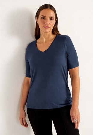 Cellbes of Sweden - T-shirt Premium i modal - marin - för damer - 62/64