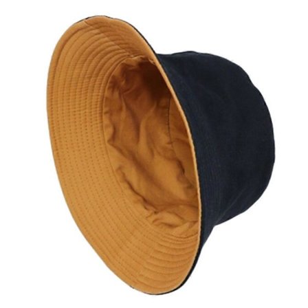 Fiskehatt XL/XXL Fiskehatt Stor Bøtte UV-hatter Dobbeltsidig Solhatt Sommerhatt Bøttehatt Svart for Hode 59-66