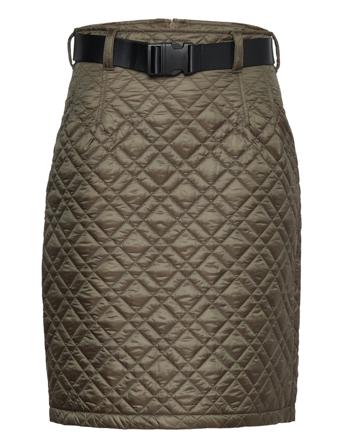 Ninni Quilted Skirt Kort Nederdel Khaki Green Andiata
