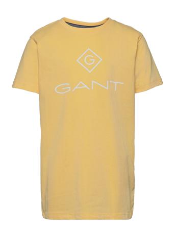 Gant Lock-Up Ss T-Shirt T-shirts Short-sleeved Gul GANT
