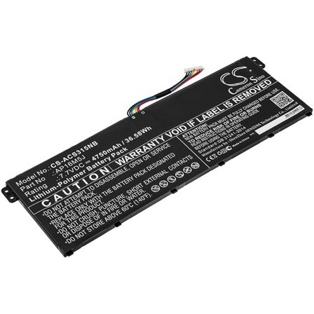 Batteri til bærbar PC for Acer Aspire 3 A315-21, Aspire 3 A315-51 og andre.