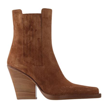 Paris Texas, Dallas Ankle Boots in Leather Brązowy, Kobieta, Rozmiar: 35 EU