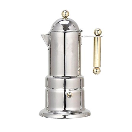 Italiensk Espresso Maker i Rustfrit Stål Moka Pot Percolator