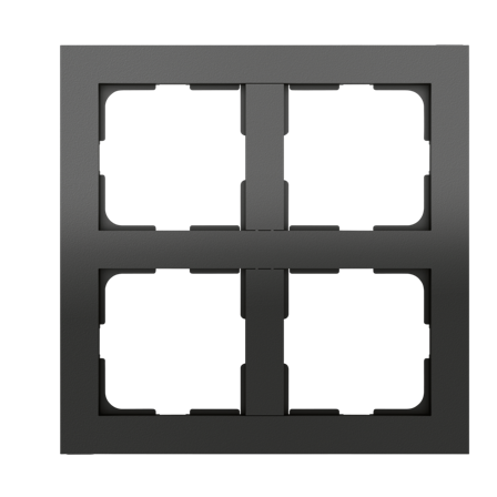 ELKO 2x2H Plus Multiramme Sort