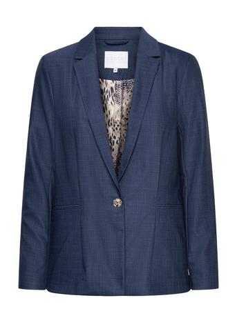 Blazer W. Pleating Detail Blue Coster Copenhagen
