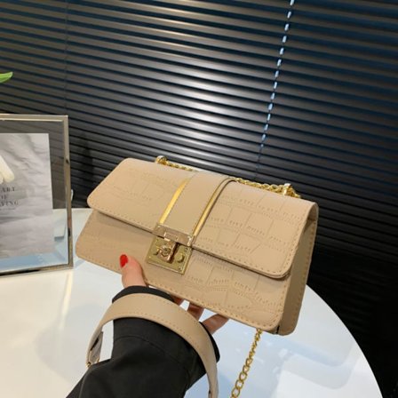 Vintage Chain Bag Axelväska KHAKI