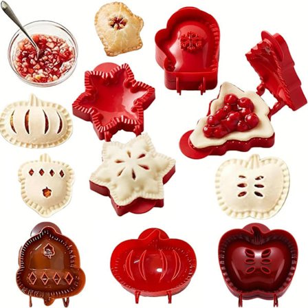 Mini Tærteform til Ferier, Håndtærtepresseform til Bagning, Håndtærteforme til Fester og Sammenkomster, Græskarkageudstikkere, til Festivaler og