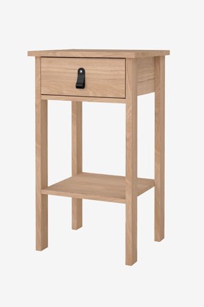 Tvilum - Madrid Natbord 1 skuffe - Brun - Sengeborde - Fra Homeroom