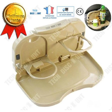 Fällbart matbord - TD - Beige - Bilstöd - Utbyggbart - 15x25CM