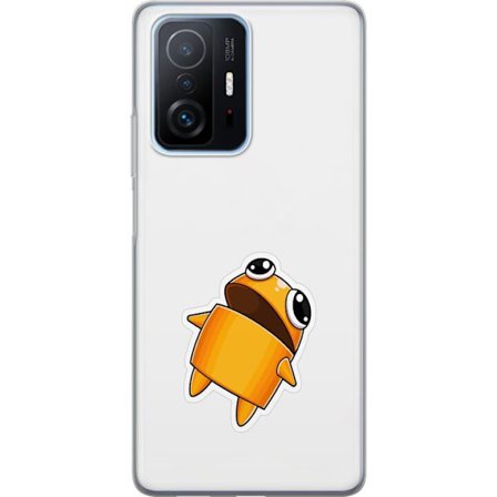 Kompatibel Mobilcover til Xiaomi Xiaomi 11T Orange tegnet figur med store øjne og dynamisk pose i legende stil