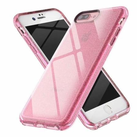 Iphone 7 Plus / 8 Plus Stötdämpande Mobilskal Gnistra Roséguld Rosa Guld