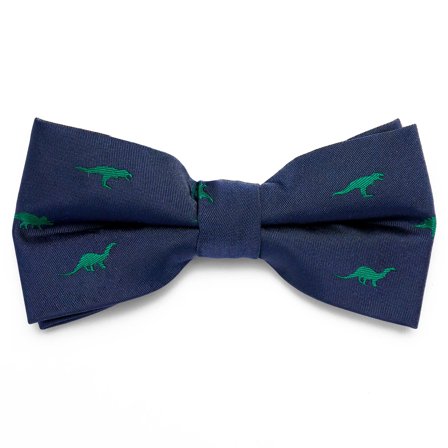 Nœud papillon pré-noué bleu marine à motifs de dinosaures pour hommes - Noeuds papillon pré-noués