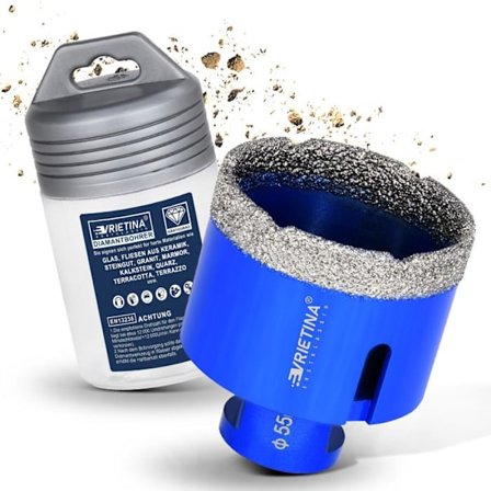 Pro Foret för Keramiktillbehör 55mm x M14 Diamantborr för Klinker till Vinkelslip, Torr och Vått Hålsåg för Stengods Borr Mekanism