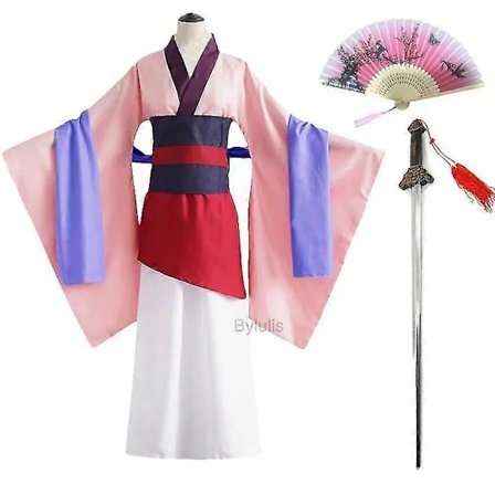 Vuxen Hua Mulan Kostym Ung Mulan Kostym Klänning Kvinnor Mushu Drake Halloween Scen Tonåring Mulan Cosplay Karneval Kostymer Stor-WELLNGS