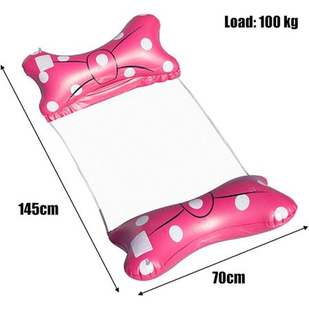 Vattenhängmatta, uppblåsbar hängmatta, flytande poolhängmatta, uppblåsbar vattenhängmatta