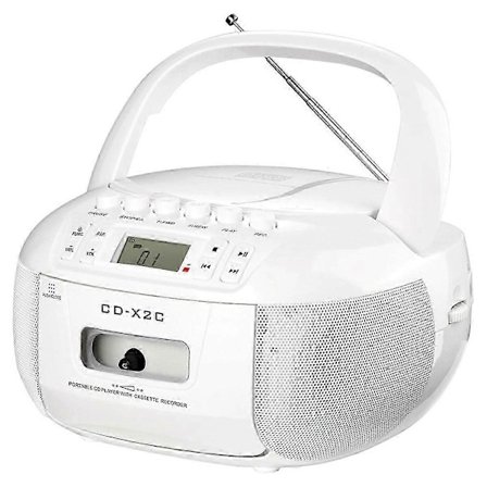 bärbar CD-kassettspelare med FM AM-radio