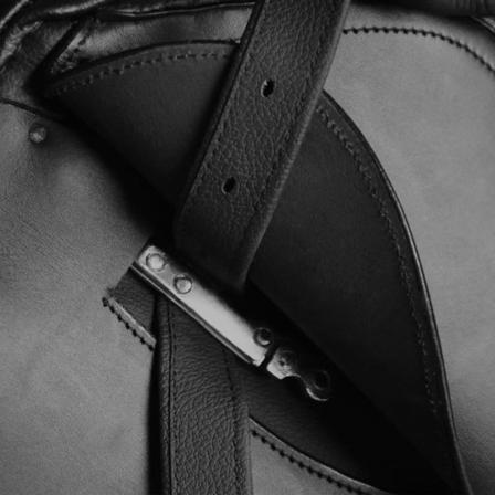 Vidaxl Svart Ridsadel 17,5" Äkta Läder 18 Cm 5-i-1 Set Svart