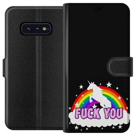 Samsung Galaxy S10e Lommeboketui Enhjørning Regnbue