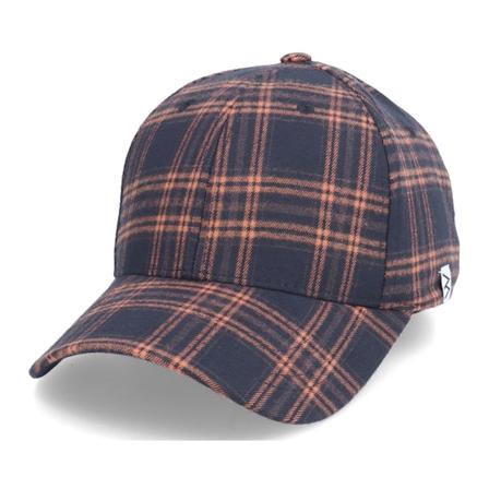 Wei - WILLA Tweed Blue/Orange High Crown Adjustable Adjustable Blue Cap - @ Hatstore
