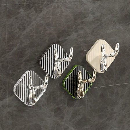 4st självhäftande krokar Väggklisterställ Självhäftande hylla