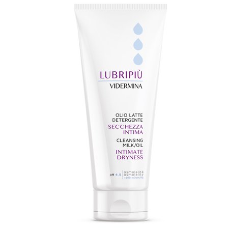 VIDERMINA Lubripiù Olio Latte Detergente Secchezza Intima 200ml - Igiene Intima