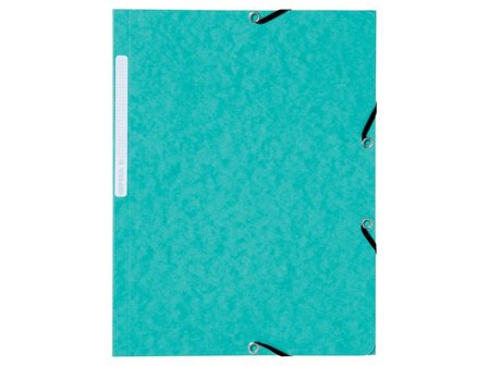 EXACOMPTA Gummibandsmapp 3-kl A4 grön 10/fp - Lyreco - Kontorsmaterial - Mappar och plastfickor - Gummibandsmappar 3-klaff - Kartong