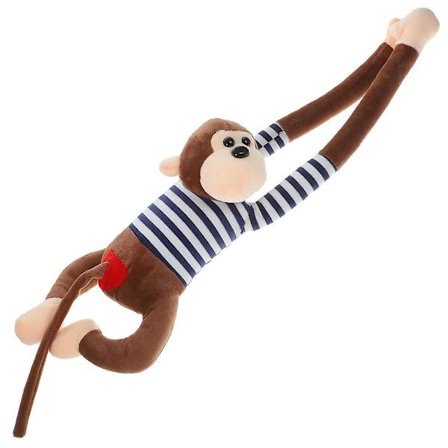 Apehenger i plysj - Hengefigur - Dekorasjon for gardiner