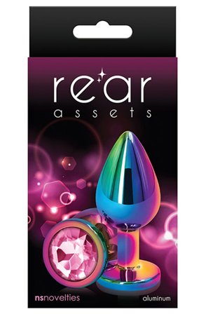 Kjøp Multicolor Pink Medium - Analplugg i metall | God pris