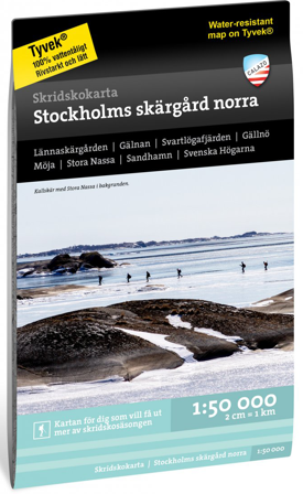 Calazo Skridskokarta Stockholms skärgård norra 1:50 000