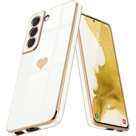 Coque - Booling - för Samsung Galaxy S22 - Hjärtmönster - Mjuk - Rep-resistant - Lyx